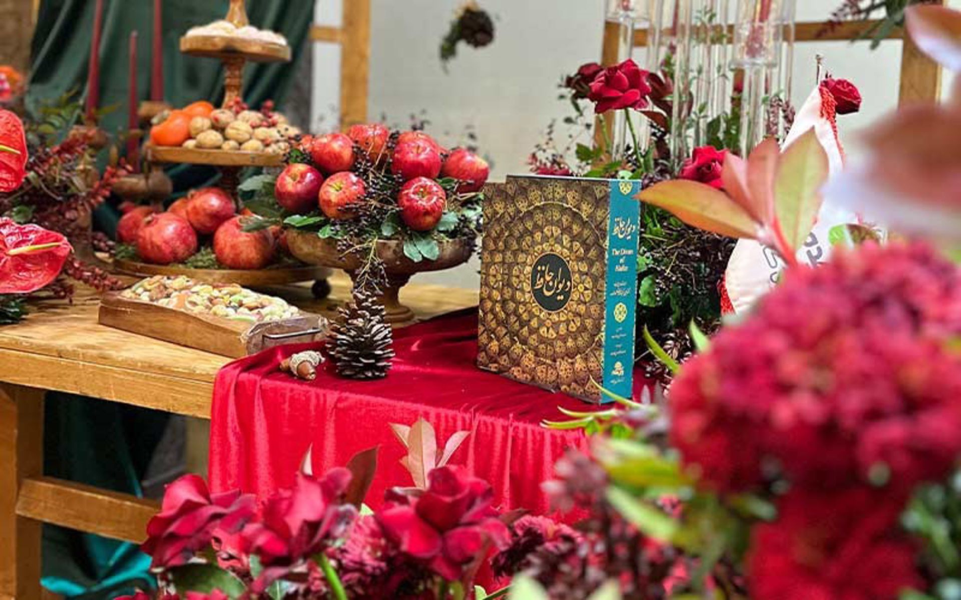Yalda's table arrangement in Orchid