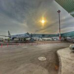 Airplane at Kish airport