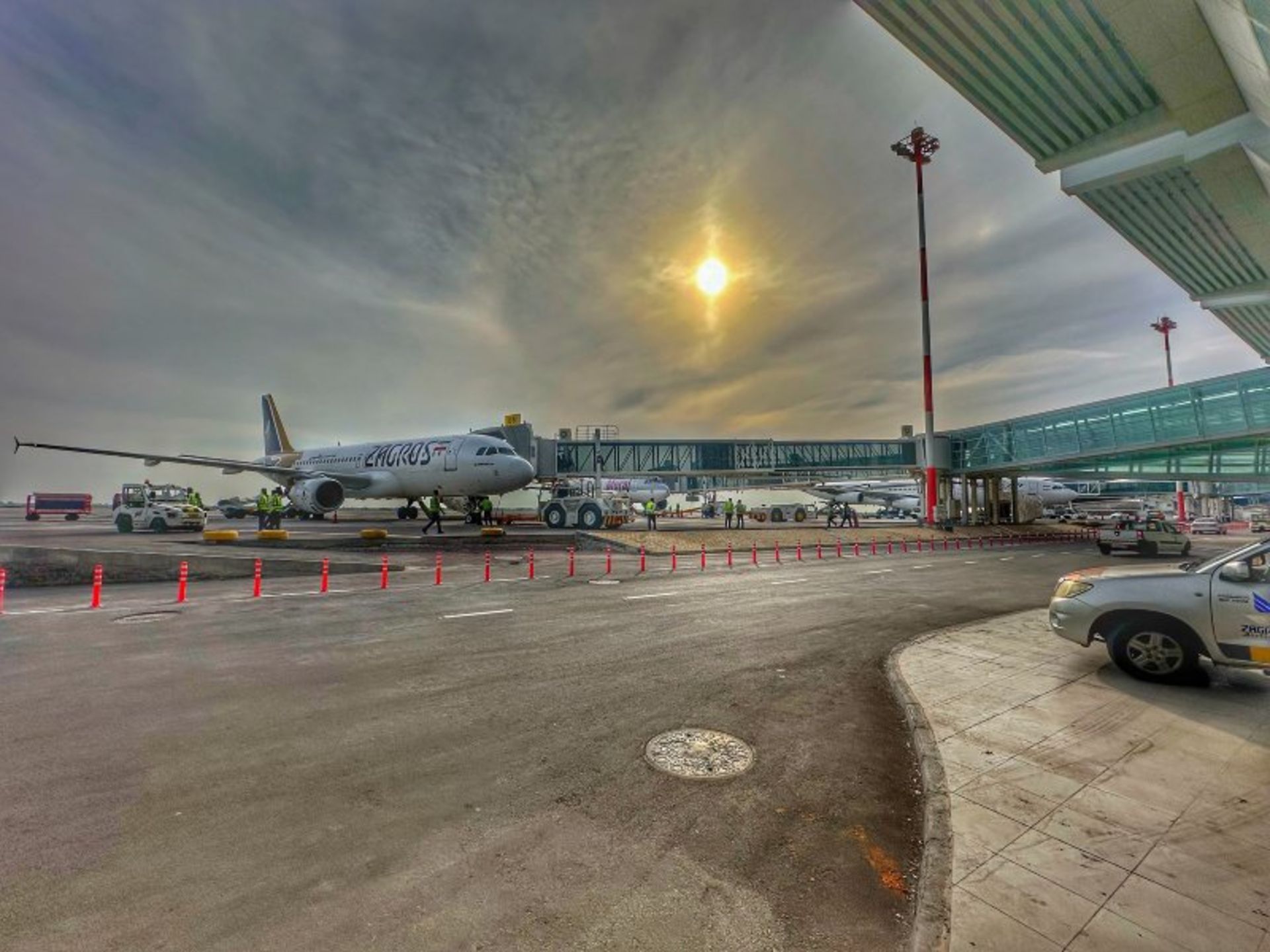 Airplane at Kish airport