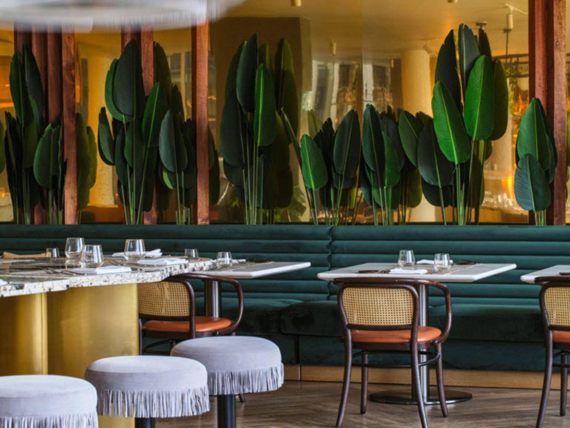 Green plants and hotel furniture in Nairobi