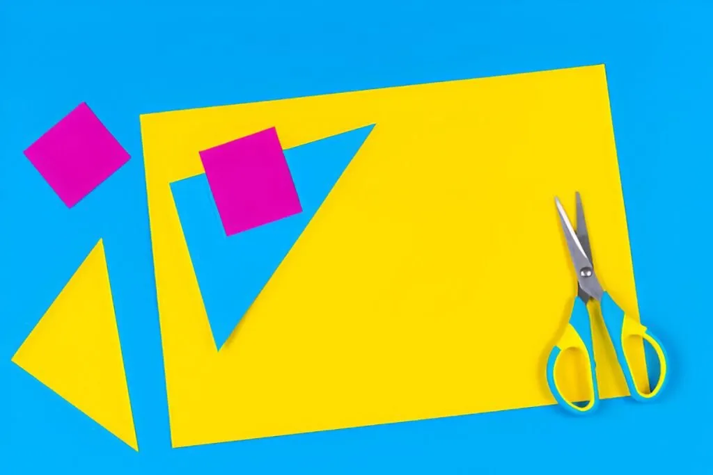 Father's day craft with colored paper