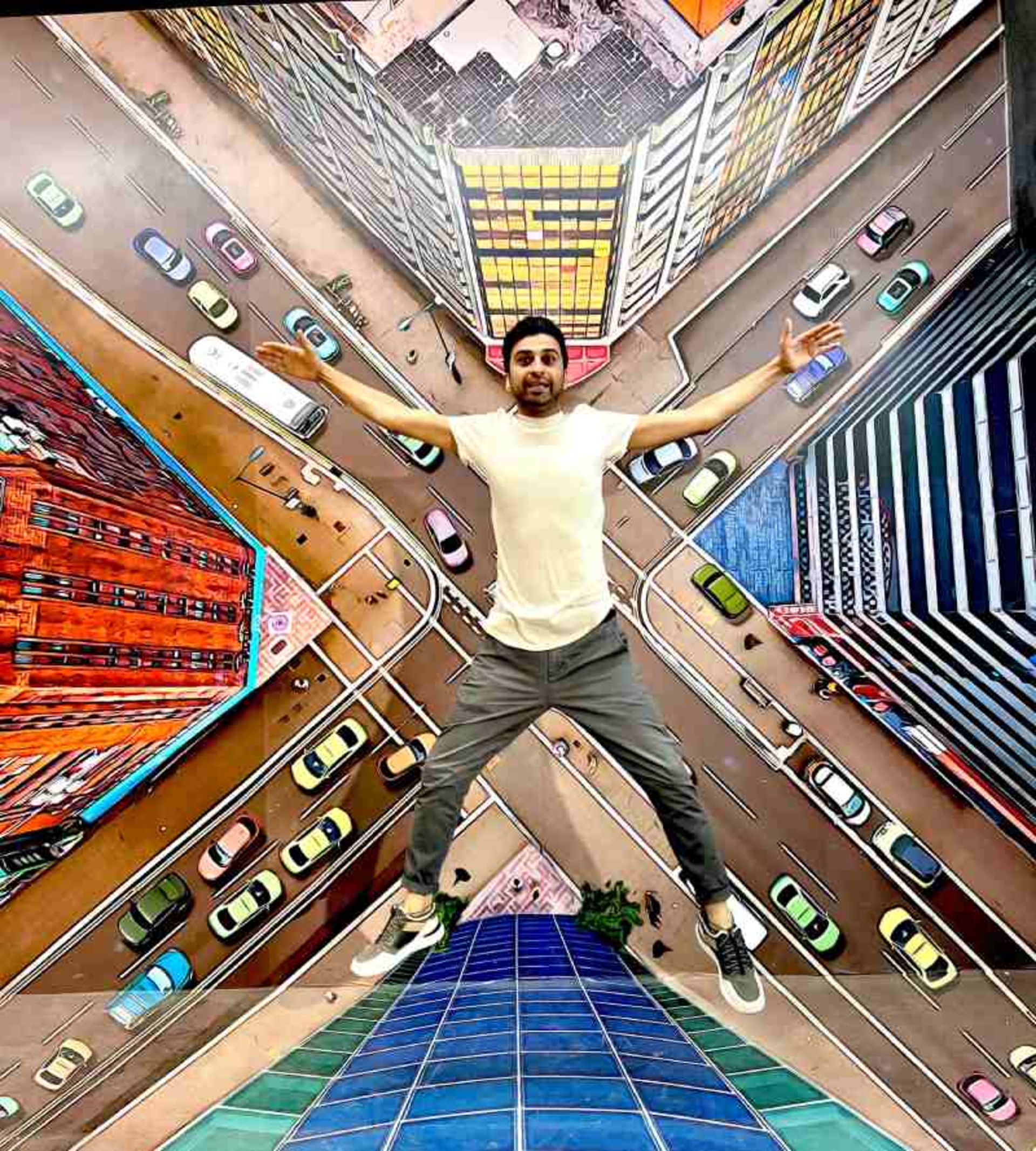 Photography with 3D effect in Kish Center Park theme