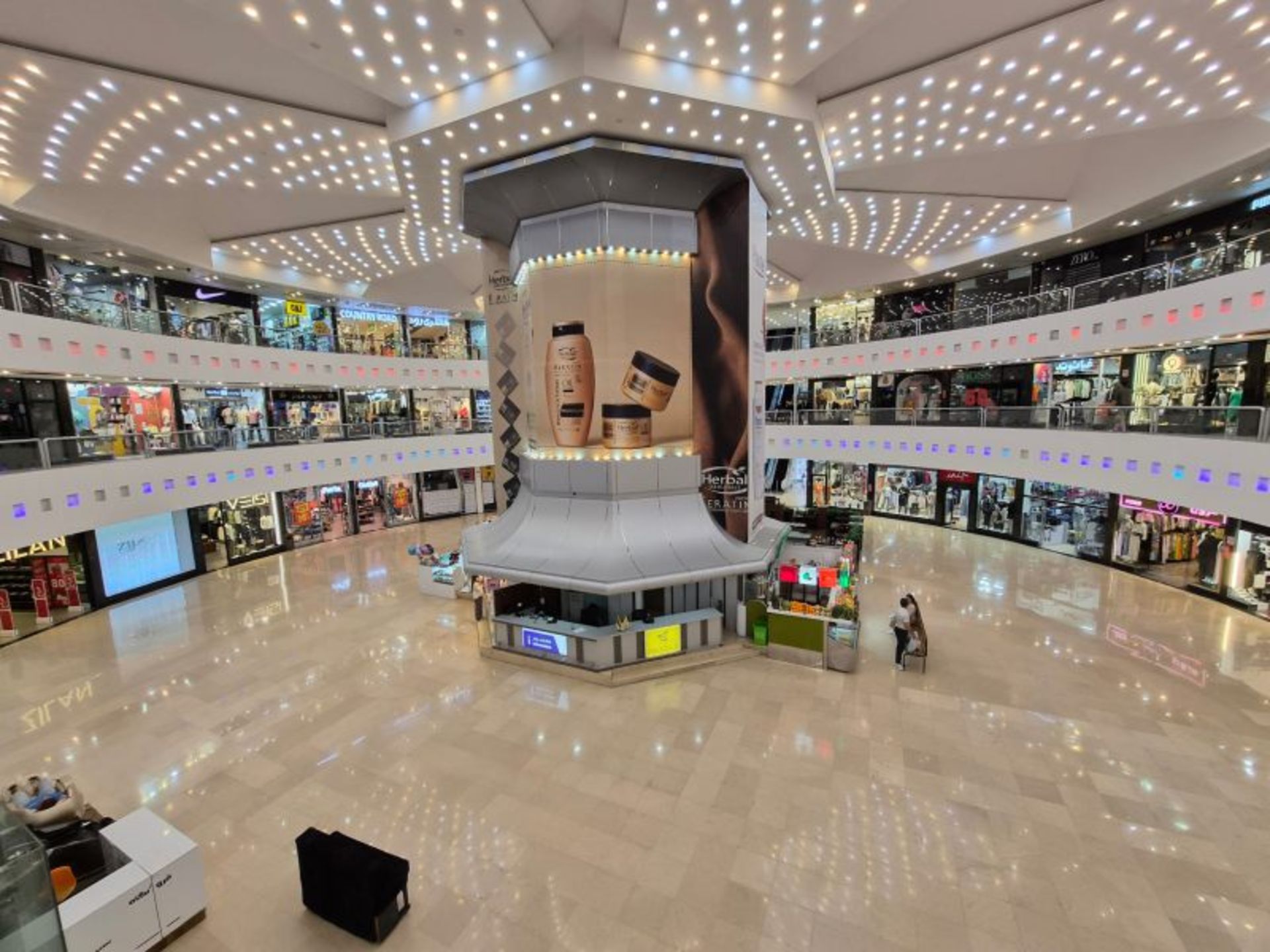 The interior of Kish business center