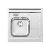 Stainless steel sink with a single basin, Persian model, code 112