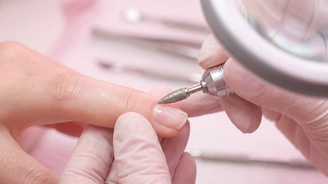 What is a Russian manicure? Cuticle cleaning with an electric file