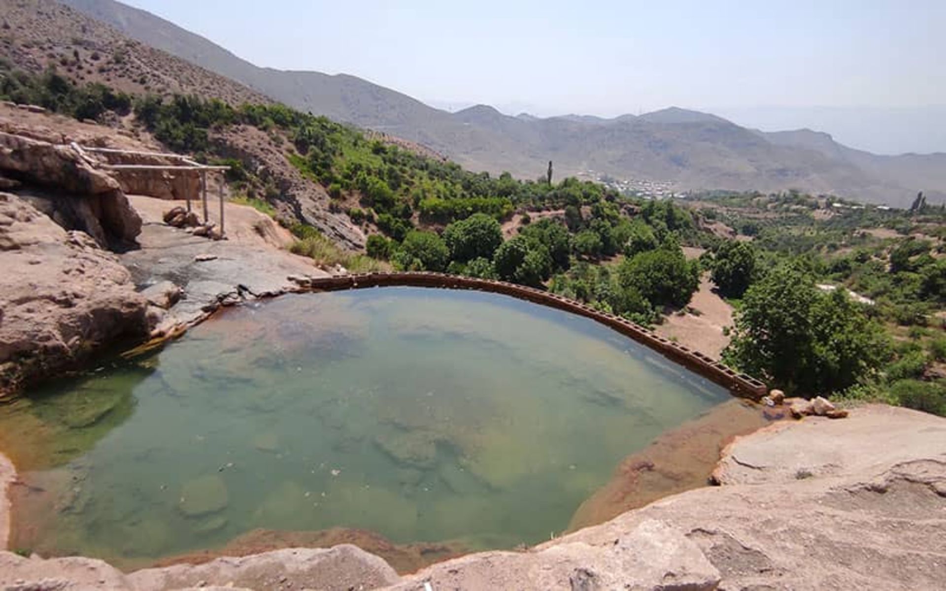 The pond next to the Sangrud mineral water spring