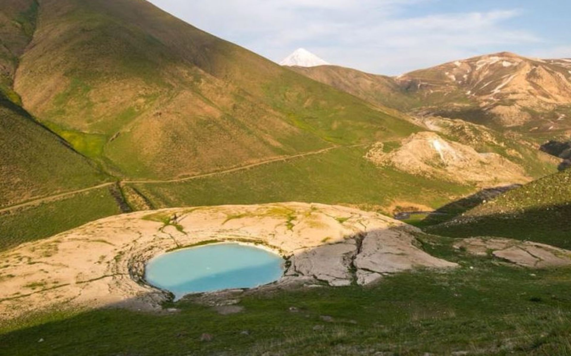 The fountain of the mill