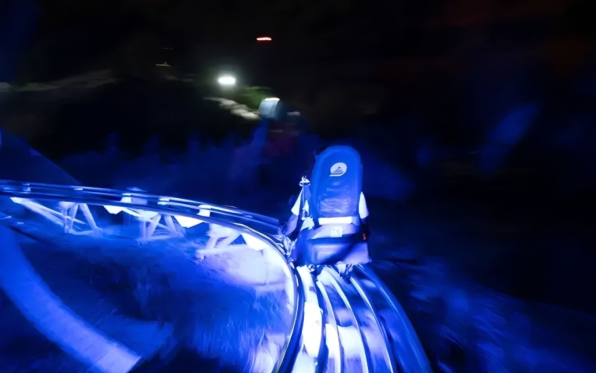 Illumination of Tehran's resort sled at night