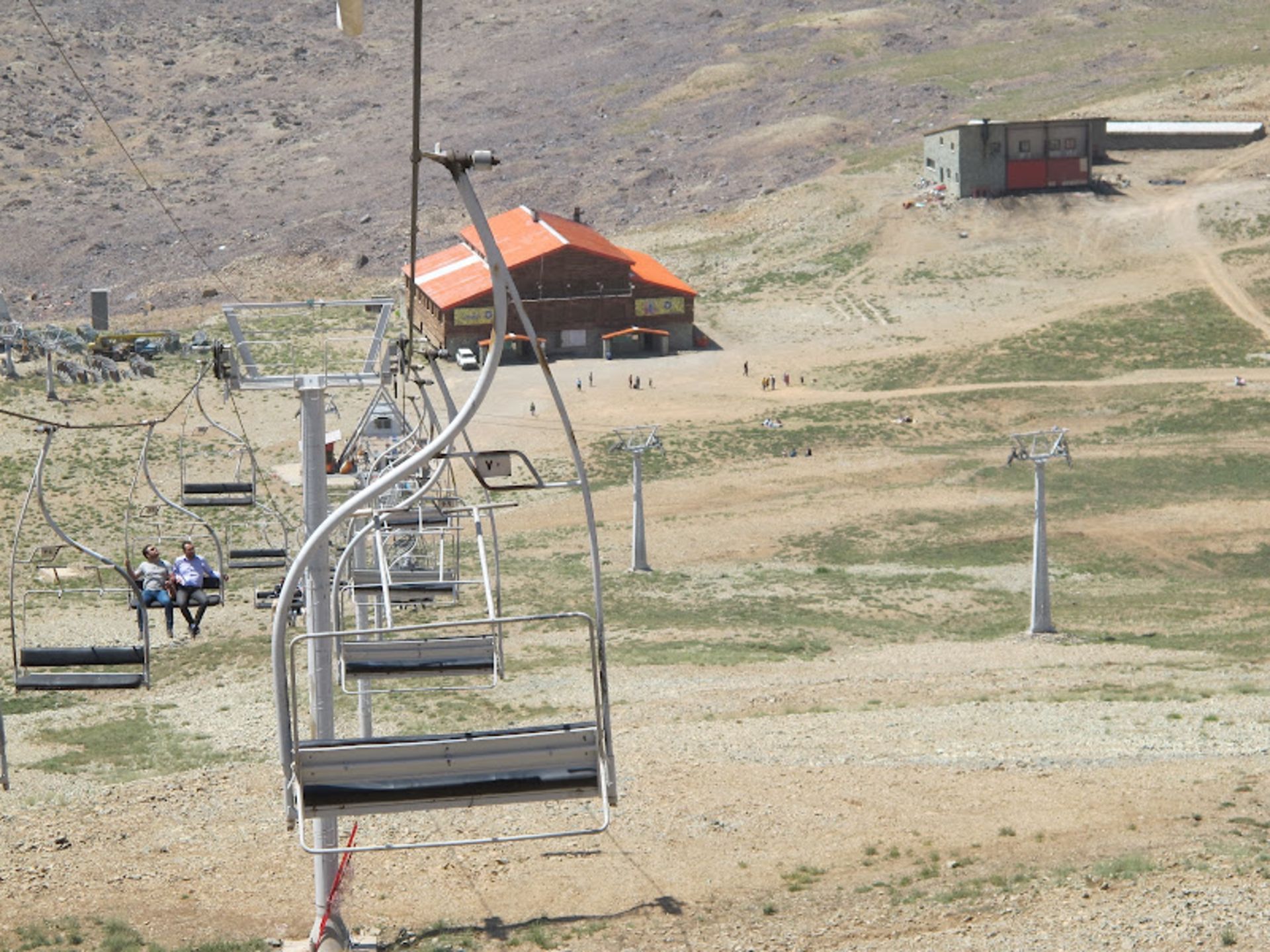 Resort ski resort in the summer season