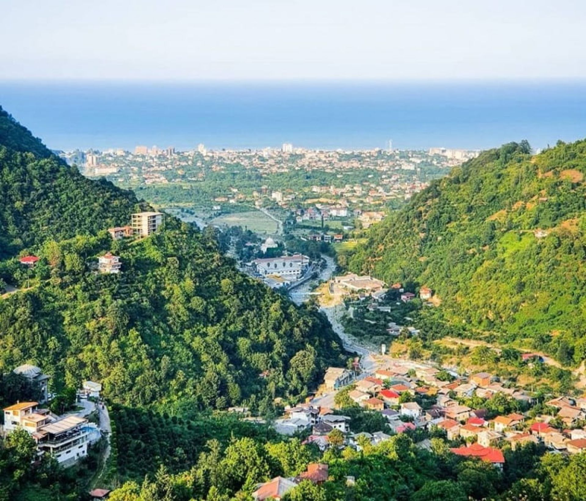 The landscape of Serulat village, Oshian district