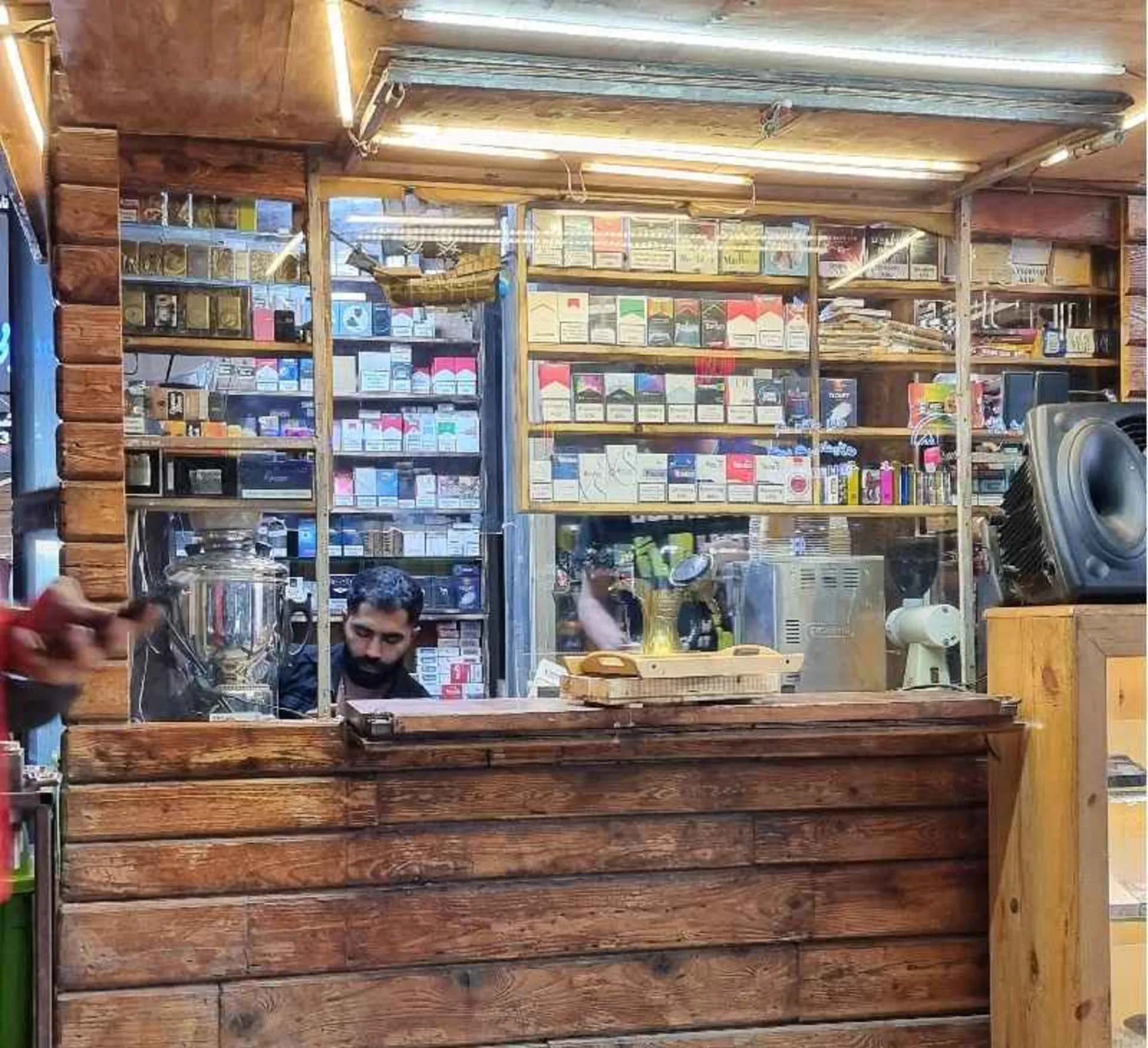 Old market stalls in Darghan