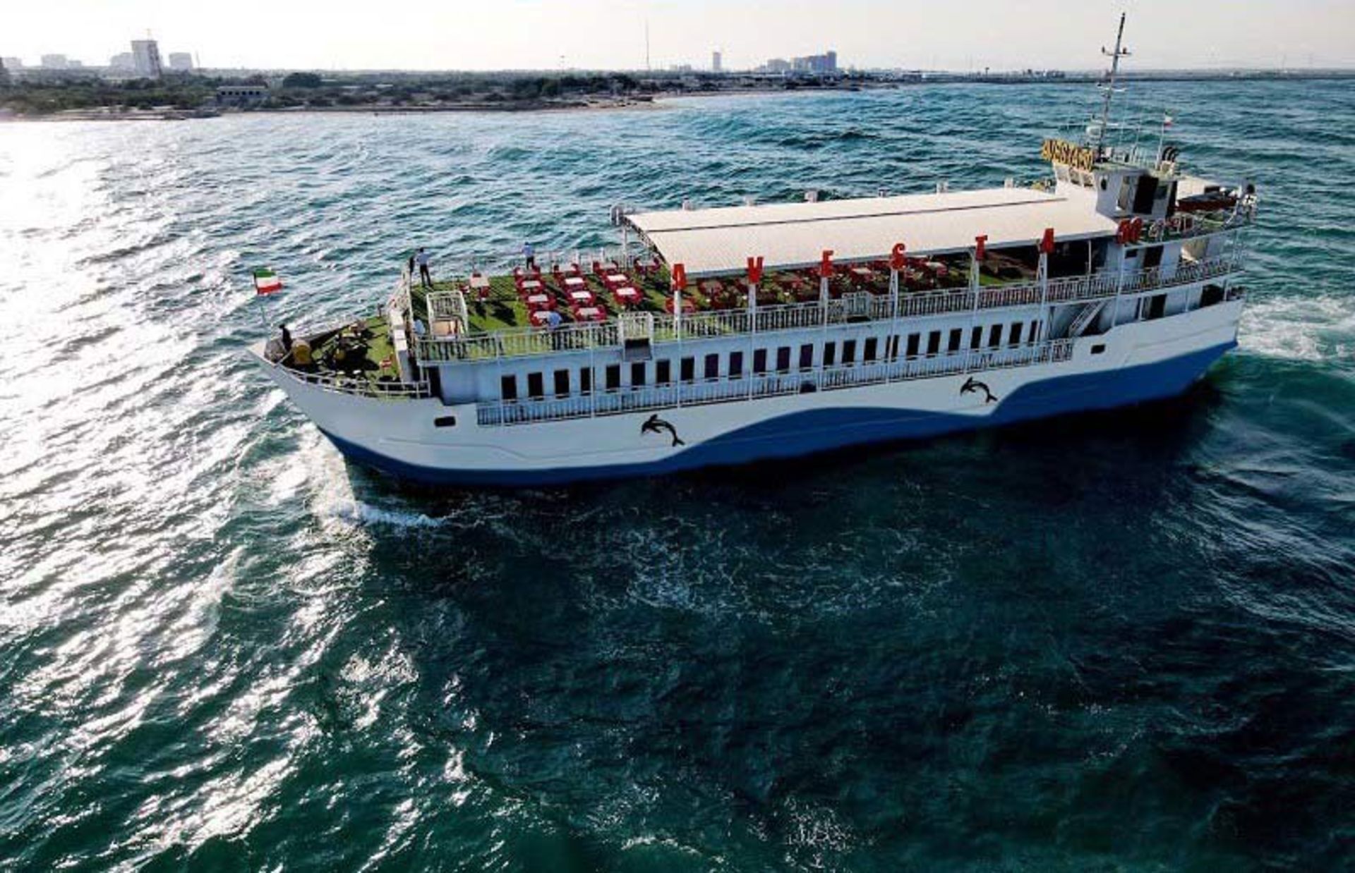 Pleasure boat in Qeshm waters