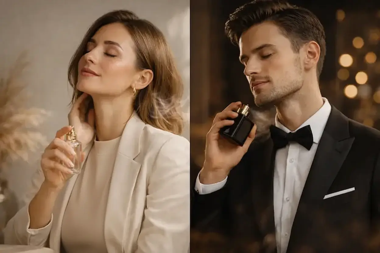 Time and position of perfume use