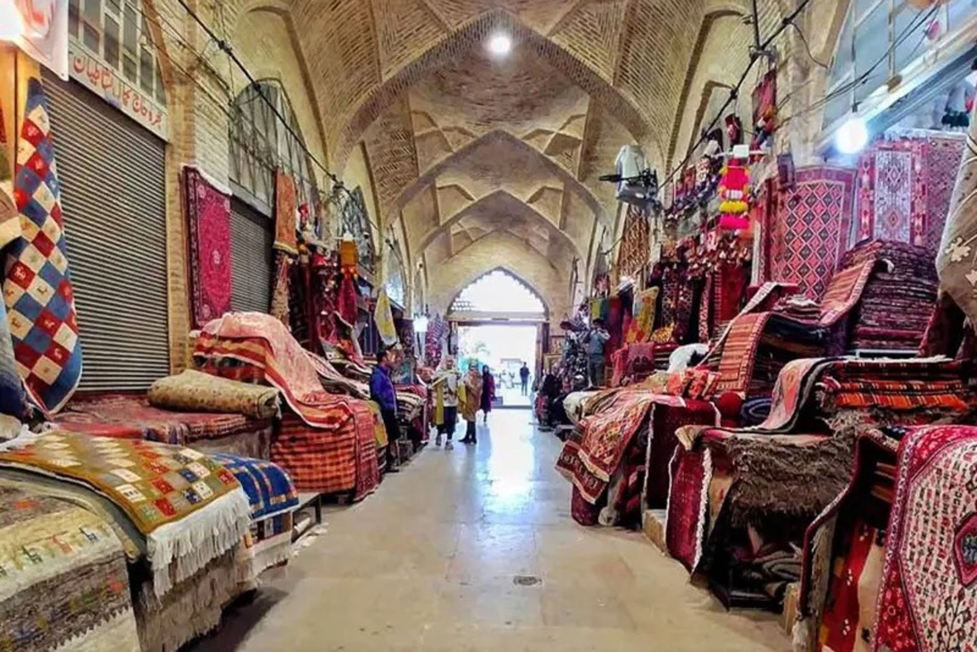 The carpet sales department of Vakil Shiraz market