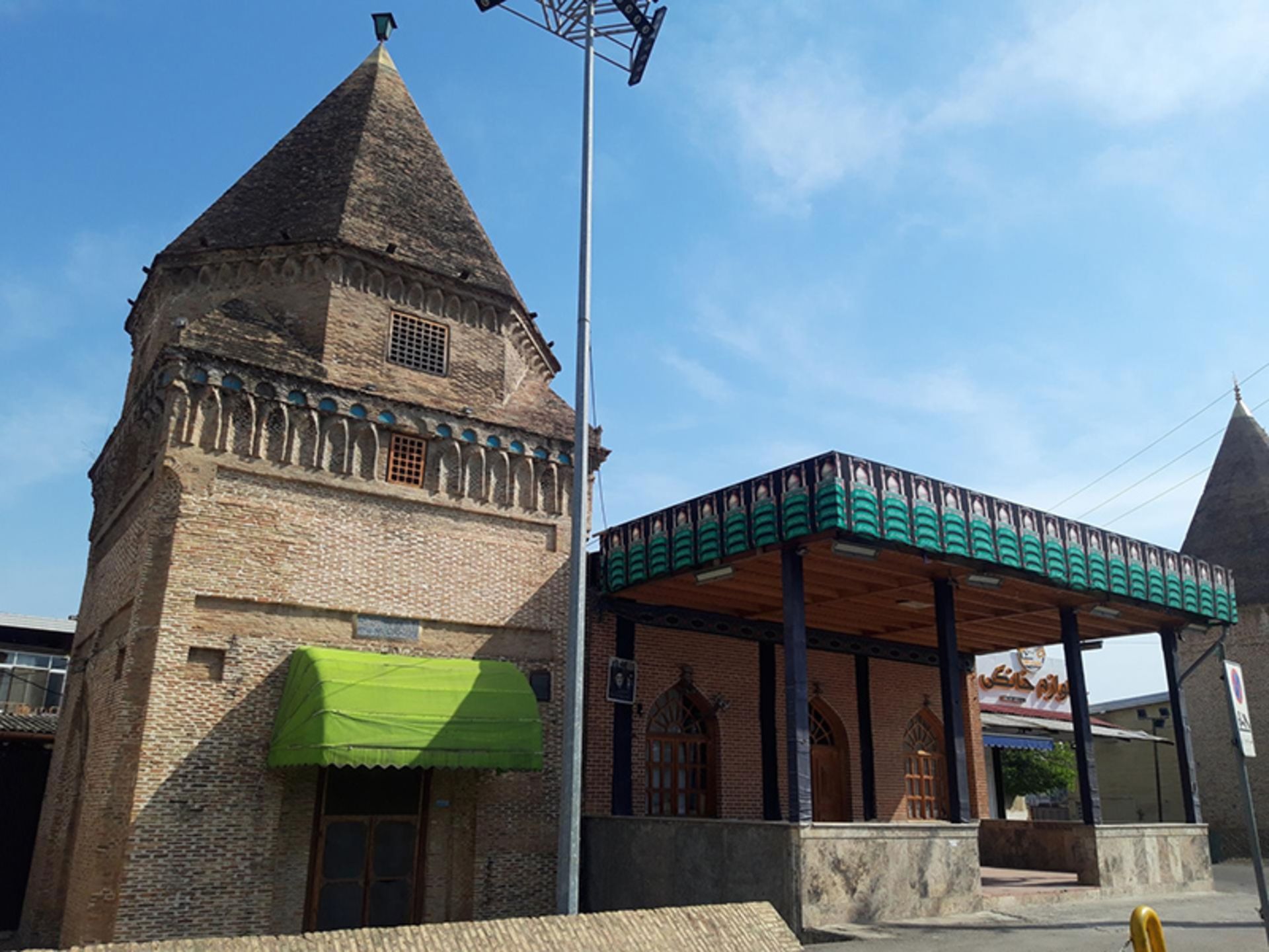 The exterior of Sultan Zein Al Abedin Tower in Sari