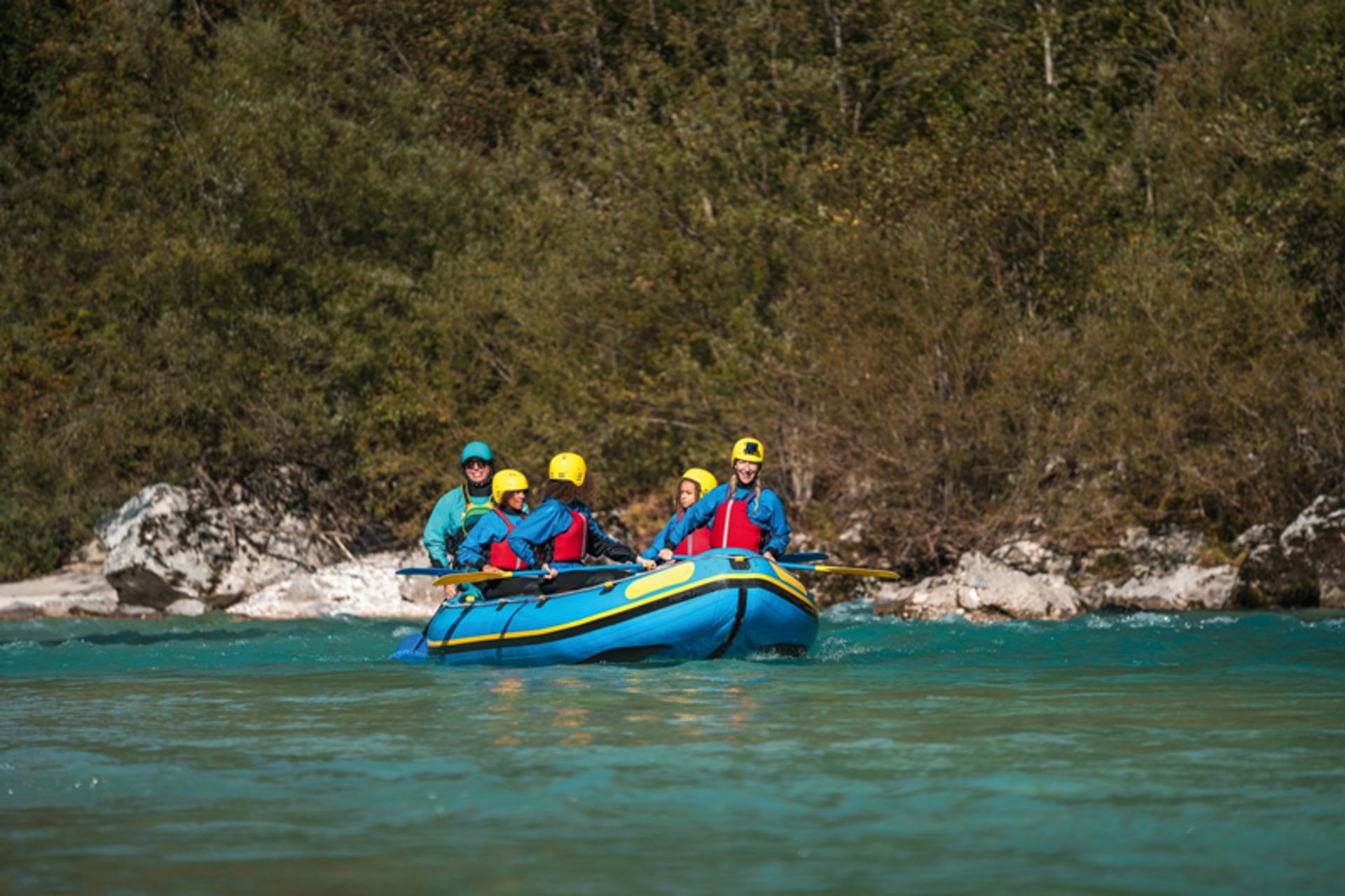 Water sports in Soka river