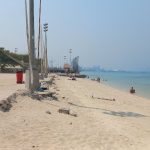 The sandy beach of Mr. Kish Beach