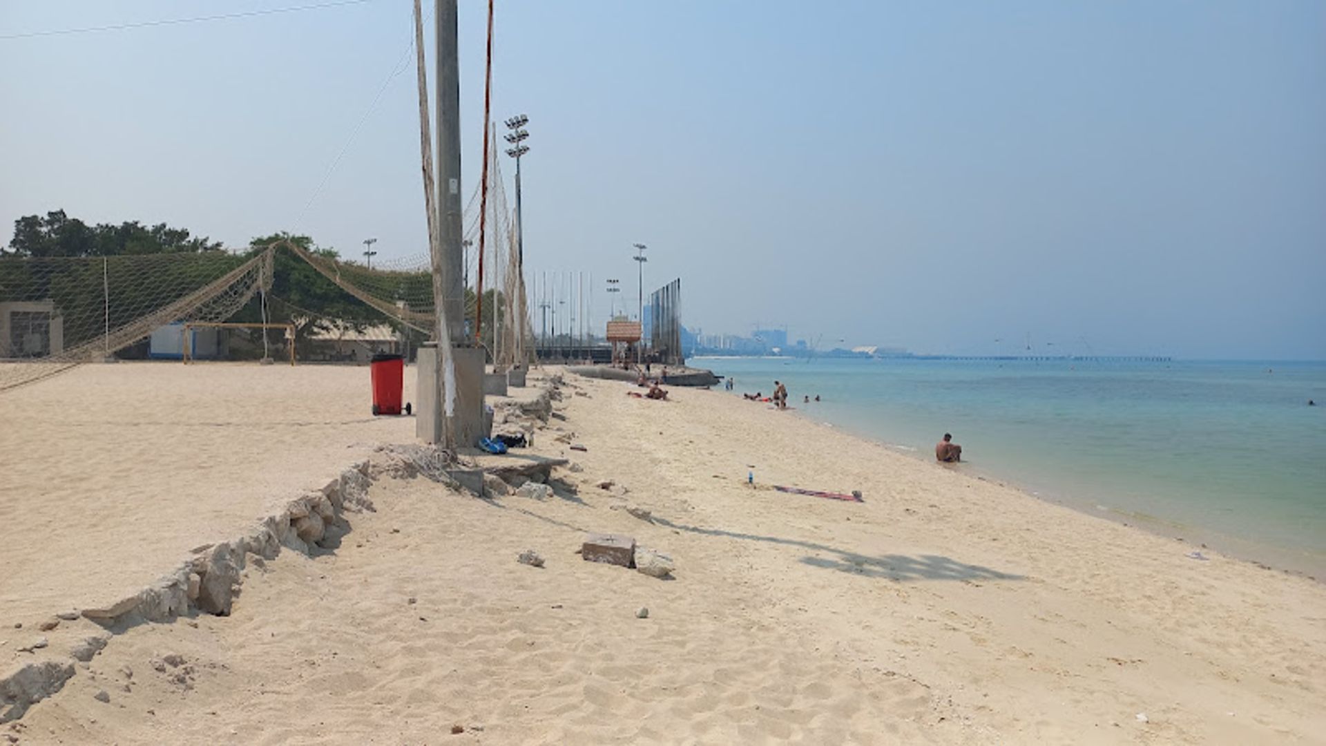 The sandy beach of Mr. Kish Beach