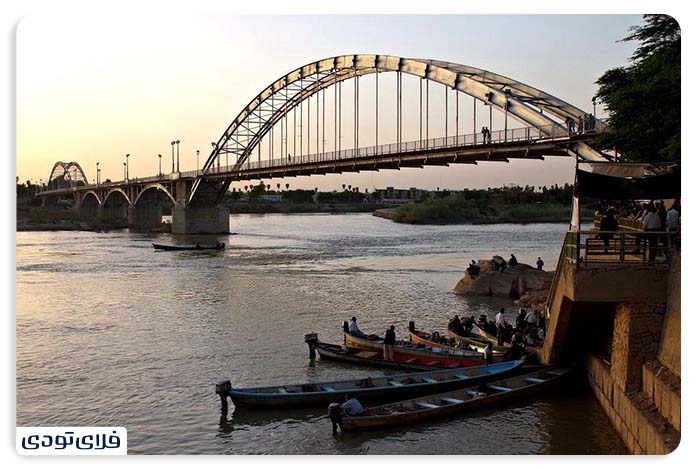 Introducing the white bridge of Ahvaz