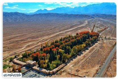 A view of Prince Mahan's garden in the desert
