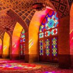 Attractive lighting in Nasir al-Mulk mosque