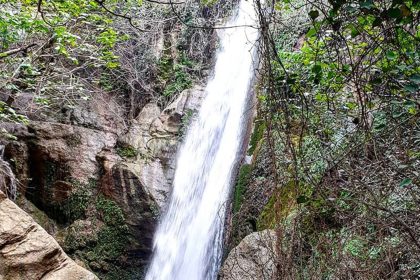 Koleshtar waterfall in Rudbar Koleshtar village