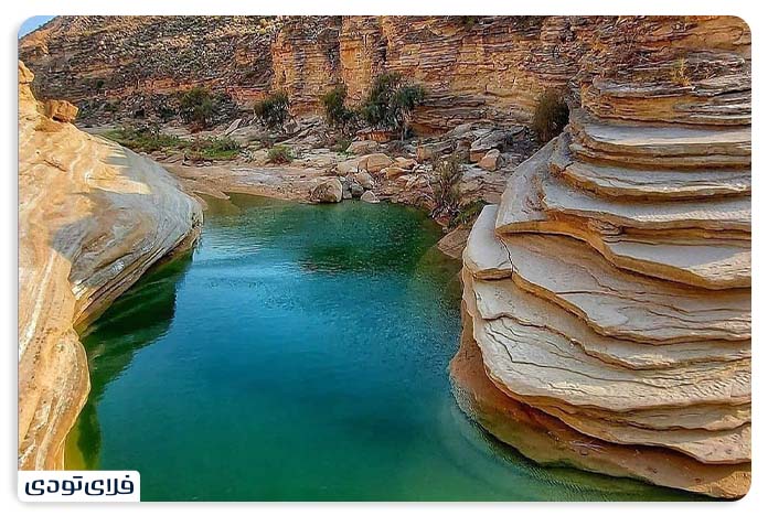 Persian sights Bouchir gorge and waterfall