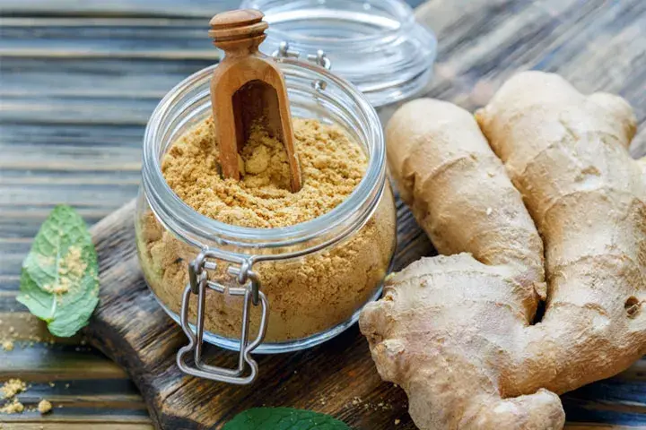 Add ginger to boiling water