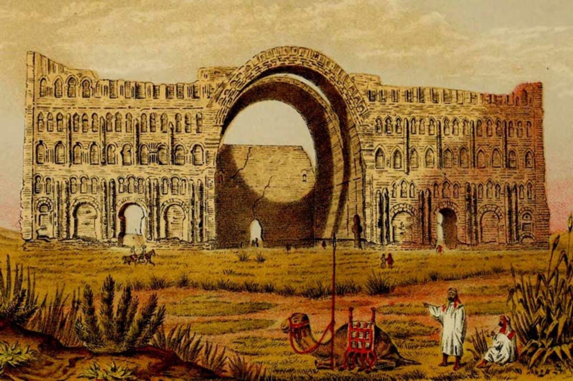 The design of the giant brick arch of Tisphon