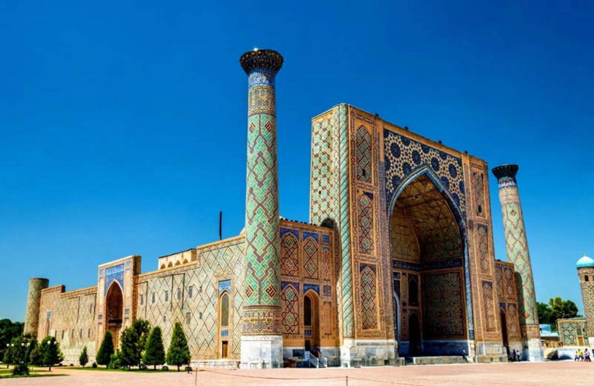 Mosque building in Samarkand