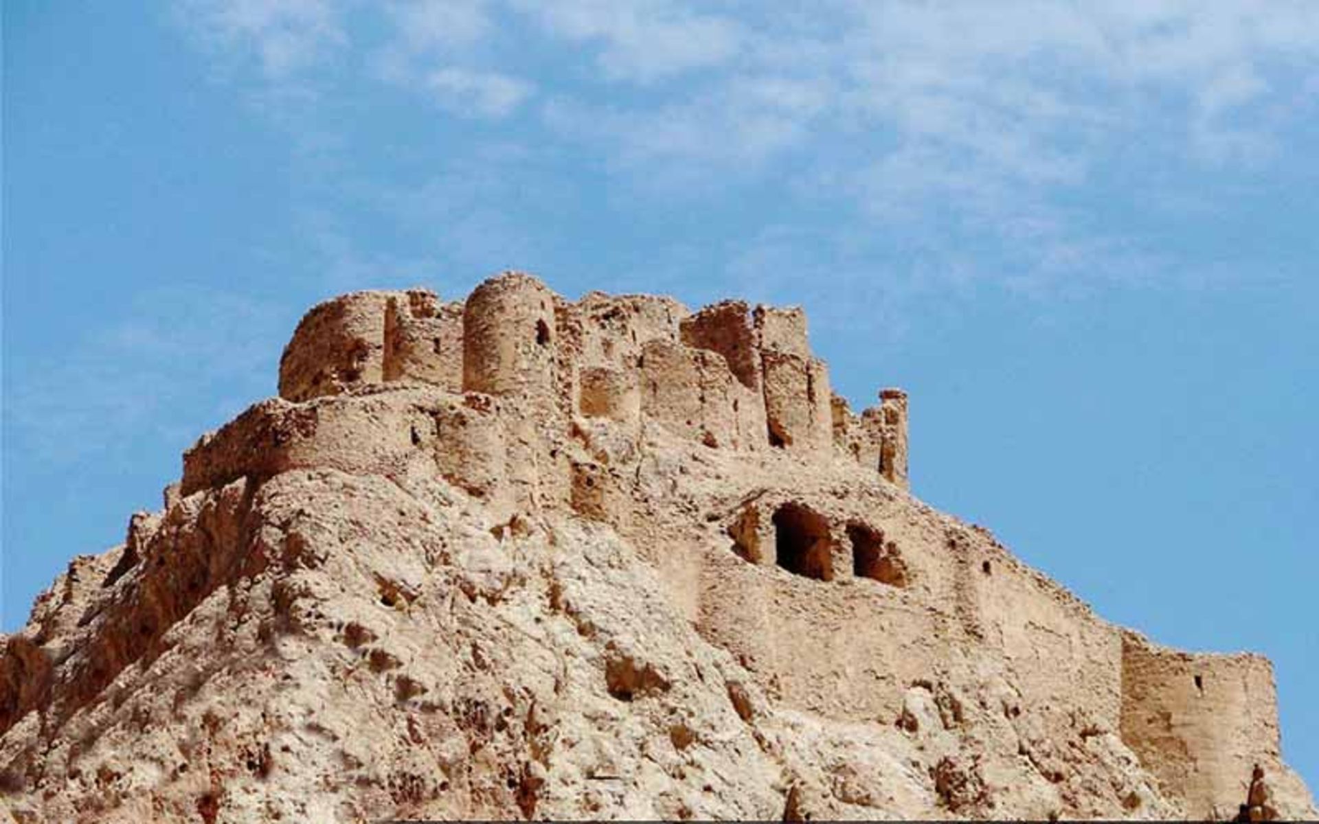 Ismailian castle on the top of the mountain