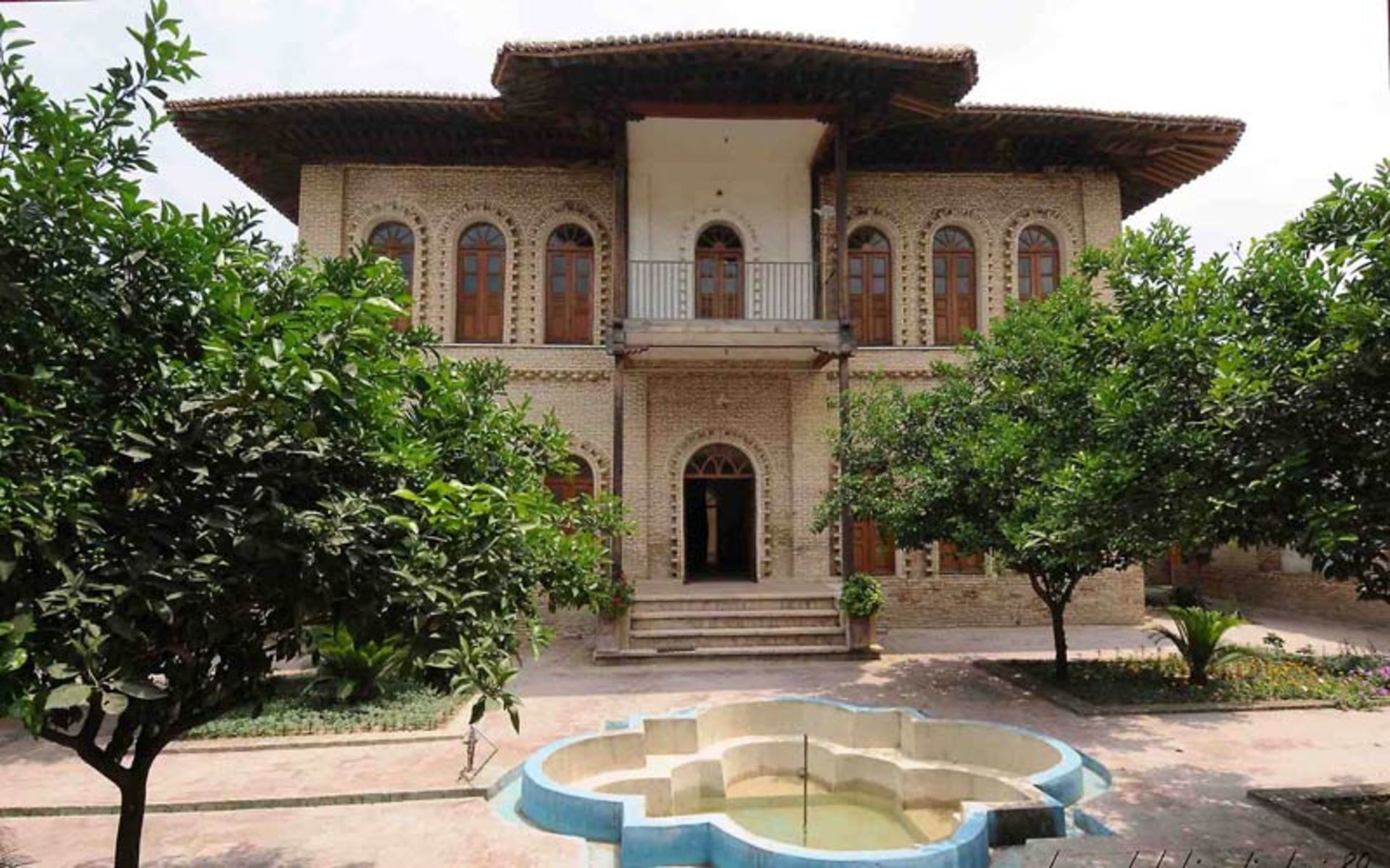 The beautiful courtyard and mansion of the house of the pious, Gorgan