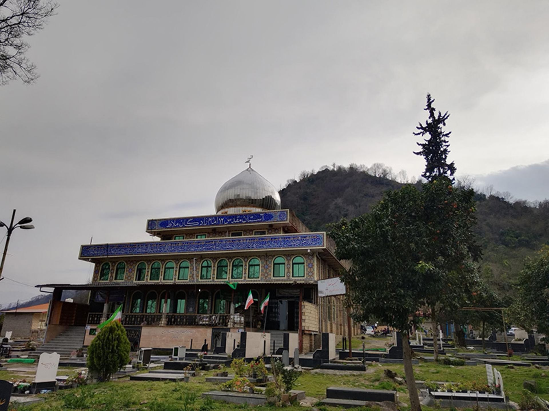 Tomb of twelve imams of Langrod and the cemetery next to it