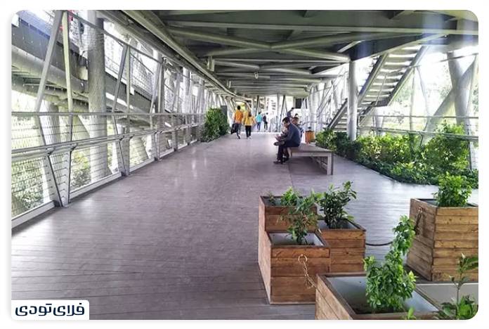 Tehran nature bridge Tayet Bridge in Tehran
