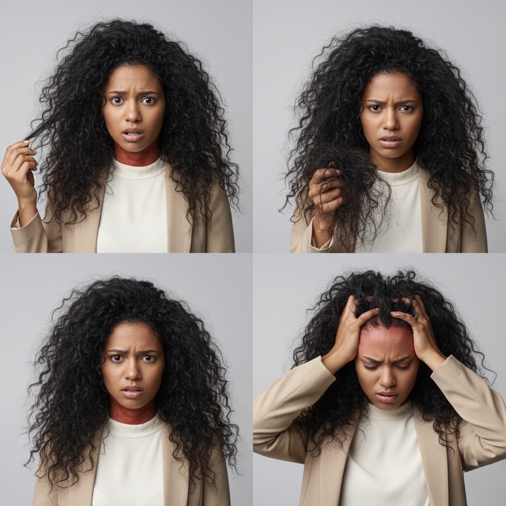 Hair curling and its damage