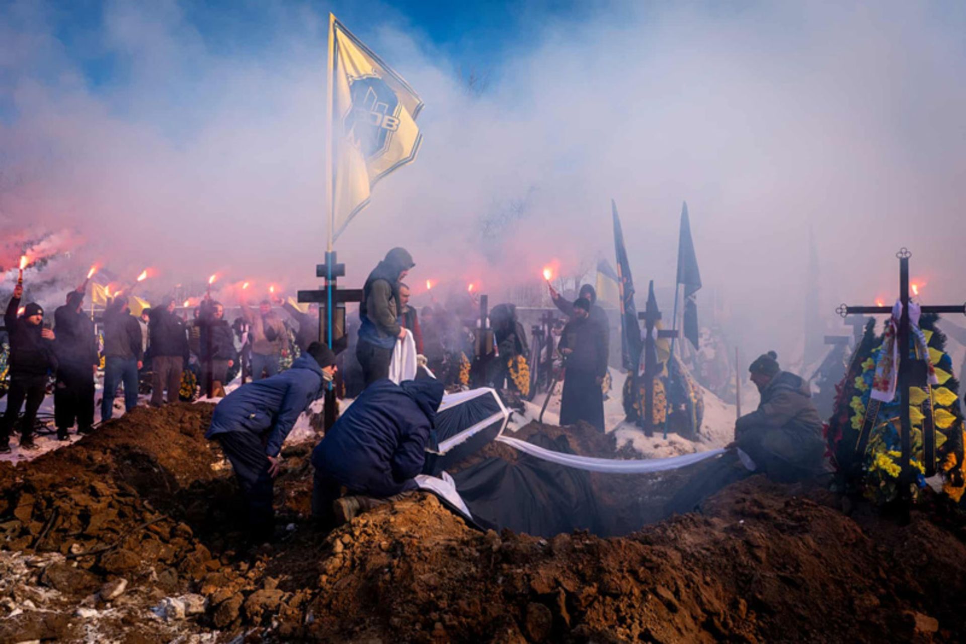Burial of the Ukrainian soldier