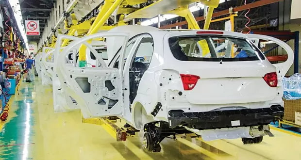 Reduction in car production