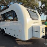 A three-sided view of the Morningstar caravan