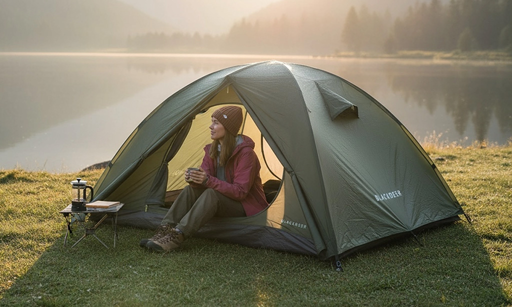 Camping in the forest