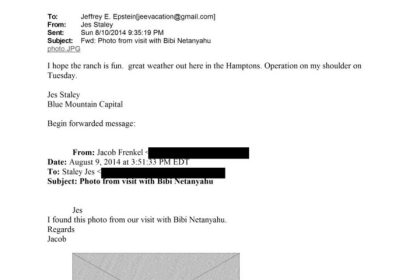 New scandal in Washington; Netanyahu's picture was removed from Epstein's archive