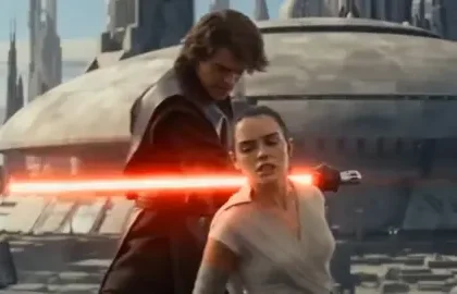Anakin Skywalker and Rey fight video with Seedance 2