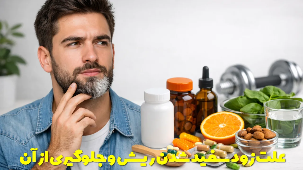 The cause of premature graying of the beard and its prevention